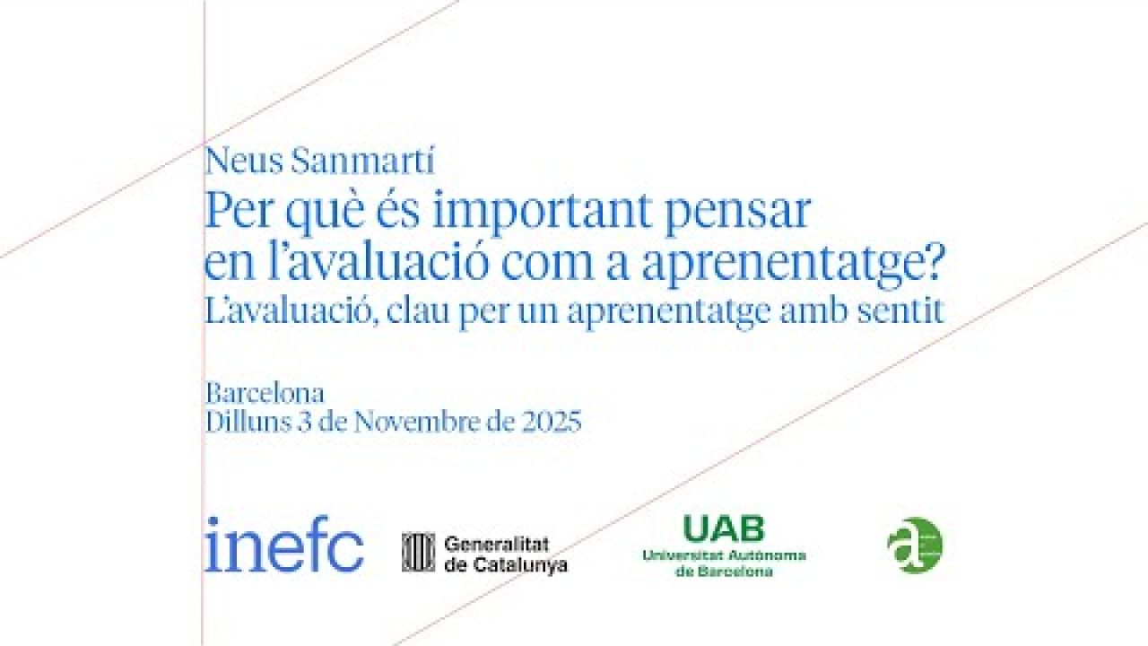 Ponència de la Dra. Neus Sanmartí a l’INEFC Barcelona – 3 de novembre de 2025